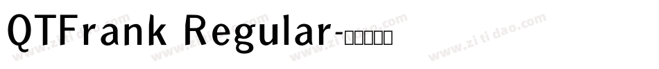 QTFrank Regular字体转换